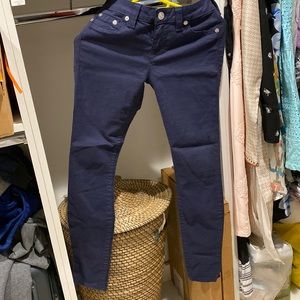 True religion navy blue skinny pants